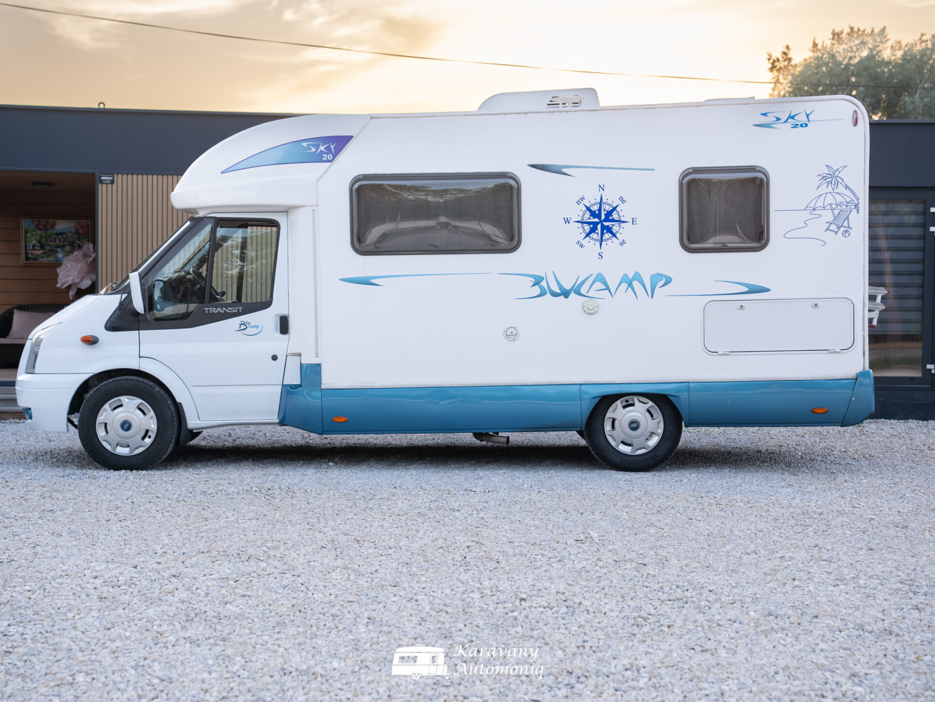 Rimor Blucamp Sky 20 Ford Markíza, Klíma, Solar, Nosič, Menič, TV, Ventilátor
