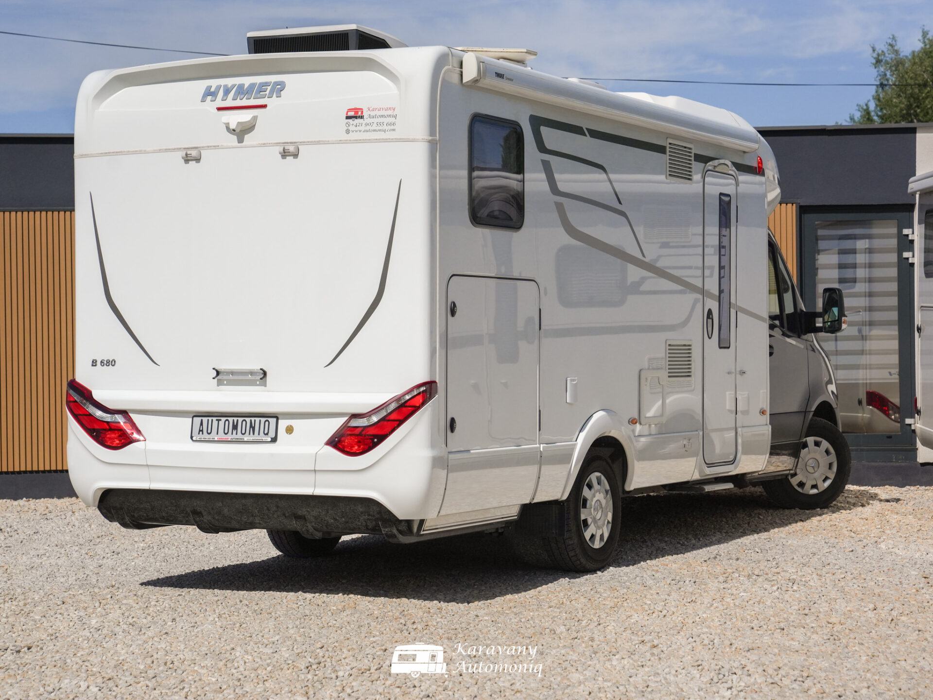 Hymer B 680 Mercedes Plná výbava, 3,5t, Markíza, Klíma, Solar, Nosič, TV, Sat, Stab. nohy, DuoControl, Adaptív
