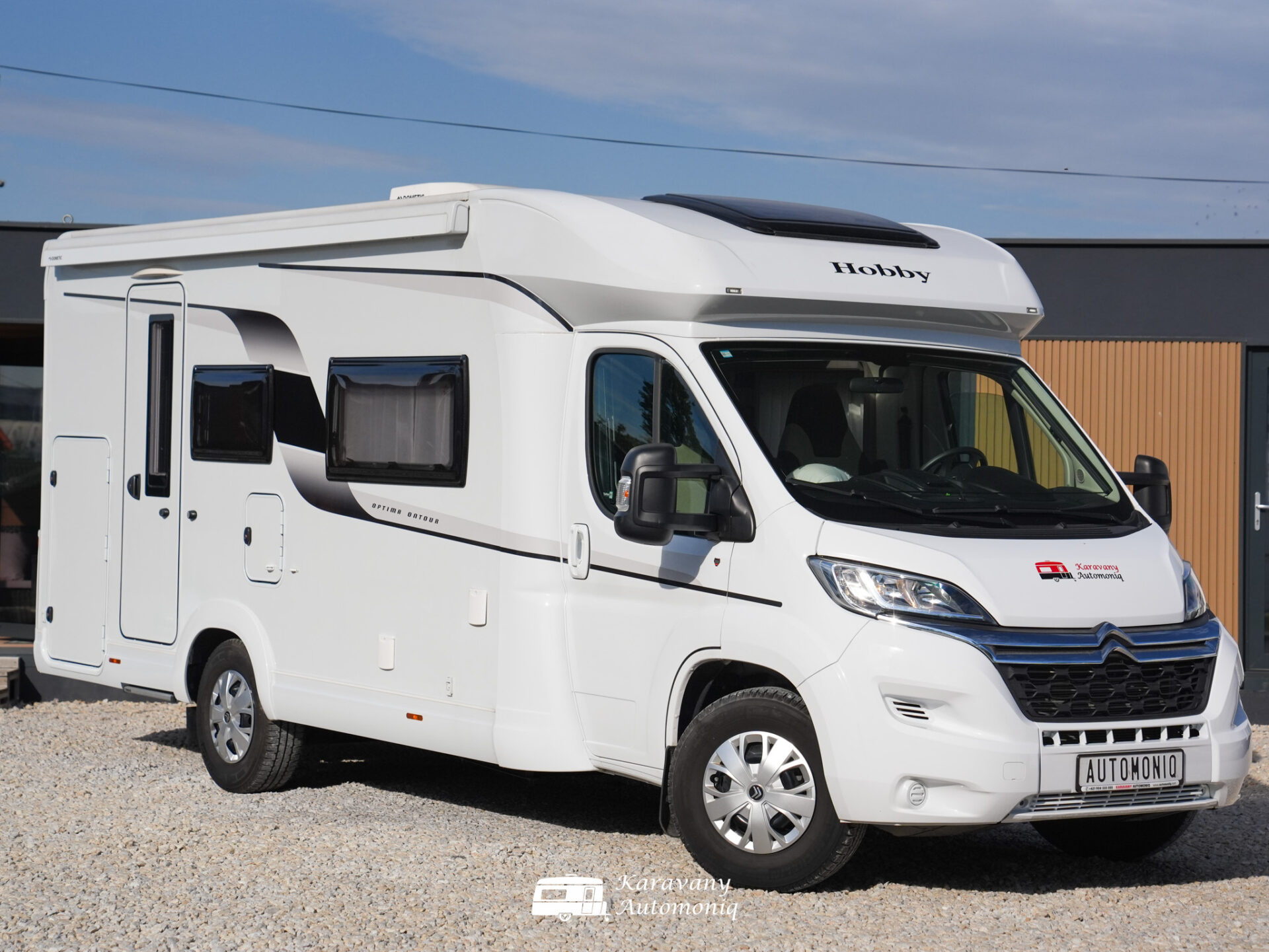 Hobby T65 HKM Optima Ontour Citroen Teljes felszereltség, Klíma, Solar, Omnistor, Biciklitartó, Inverter, TV, Kemping szett